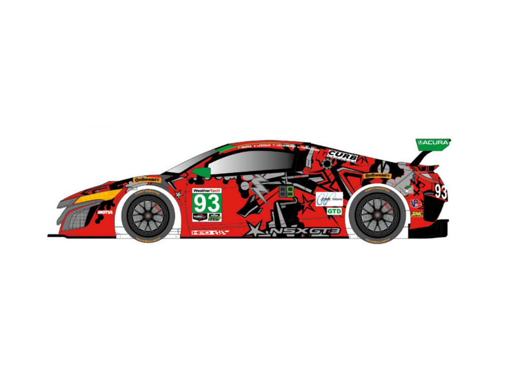 Scaleauto | Acura NSX GT3 | #93 Meyer Shank Racing - Daytona 2018 | Home Series | PRE - ORDER - SC - 6346