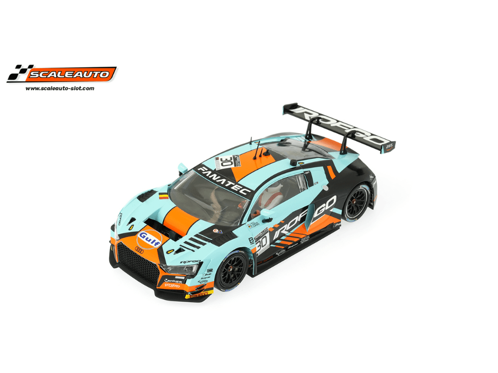 Scaleauto | Audi R8 LMS GT3 Evo | #30 Gulf ROFGO - GT Challenge Europe 2021 | Home Series | PRE - ORDER - SC - 6352