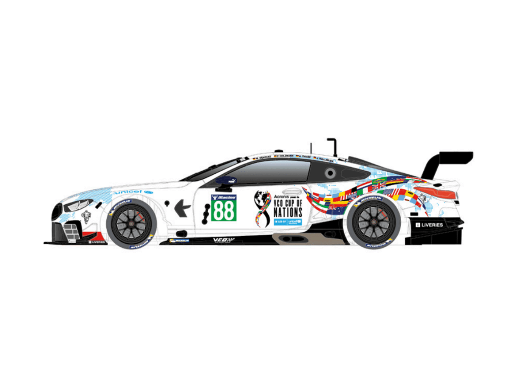 Scaleauto | BMW M8 GTE | #88 Cup of Nations - SIM 120 Cup 2020 | Home Series | PRE - ORDER - SC - 6431