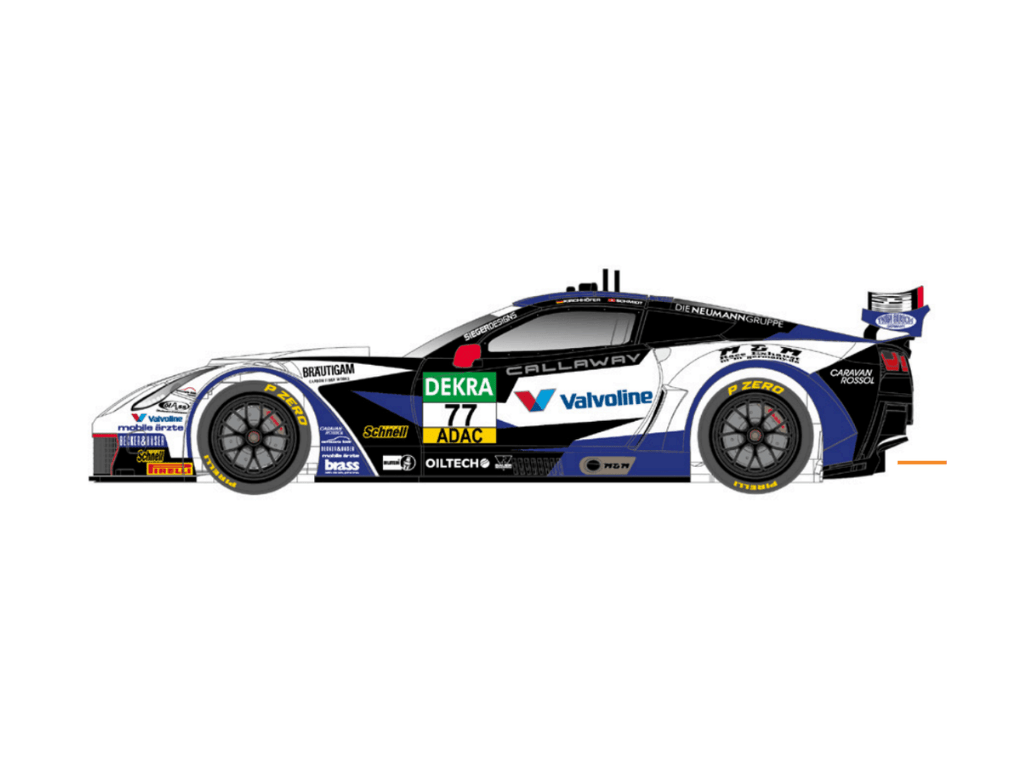 Scaleauto | Callaway Corvette C7 GT3 - R | #77 Valvoline - GT Masters 2021 | Home Series | PRE - ORDER - SC - 6360