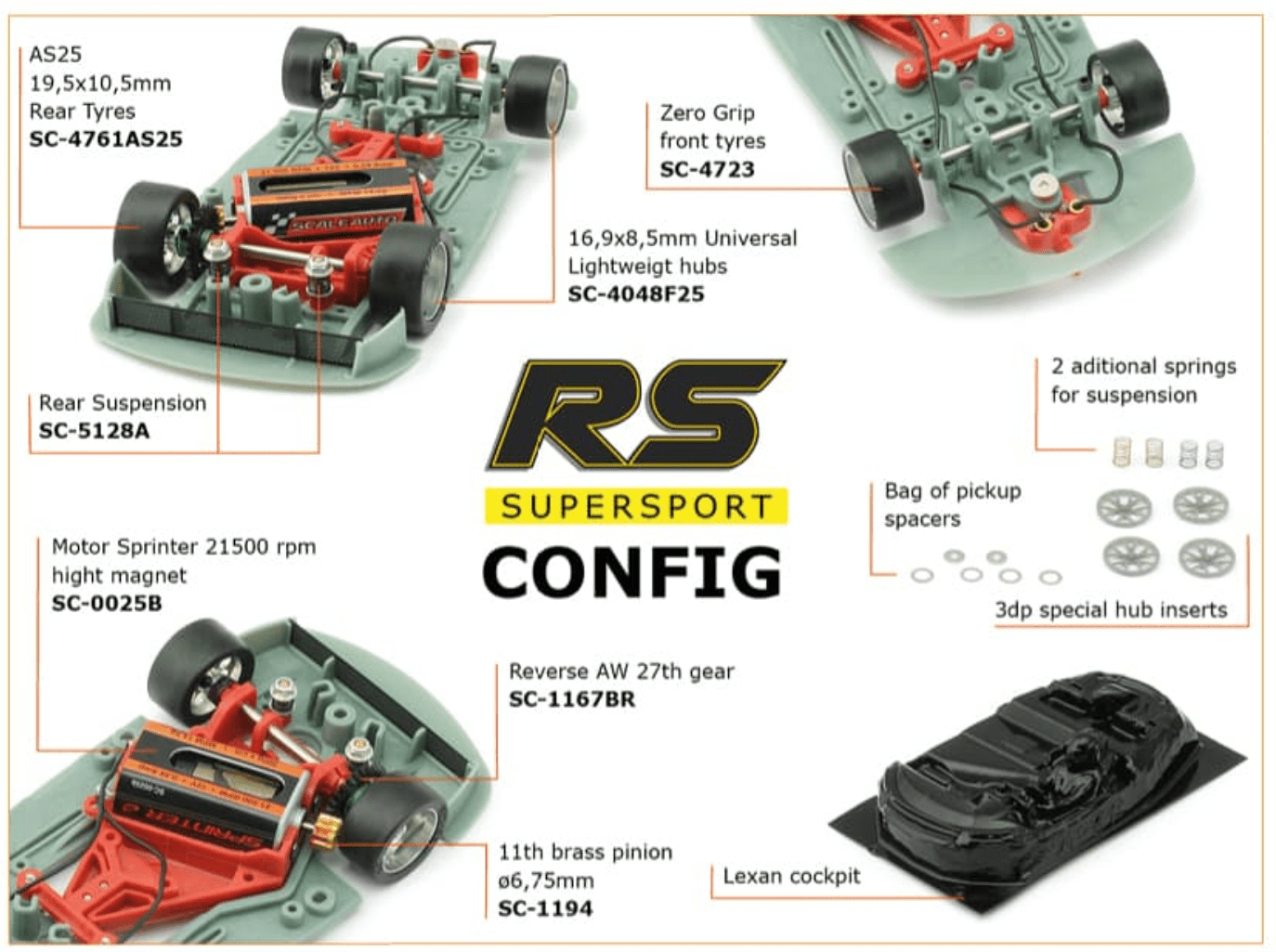 Scaleauto | Mercedes - AMG GT3 | #75 Mann - Filter - Nürburgring 2016 | RS Series | SC - 6229RS