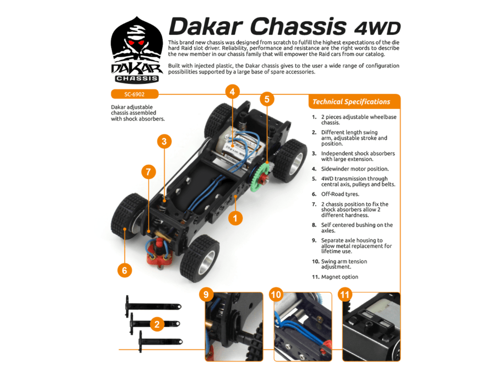 Scaleauto | Range Rover V8 Paris - Dakar | 199 Camel - Dakar Rally 1987 | Dakar 4WD Series | SC - 6099B