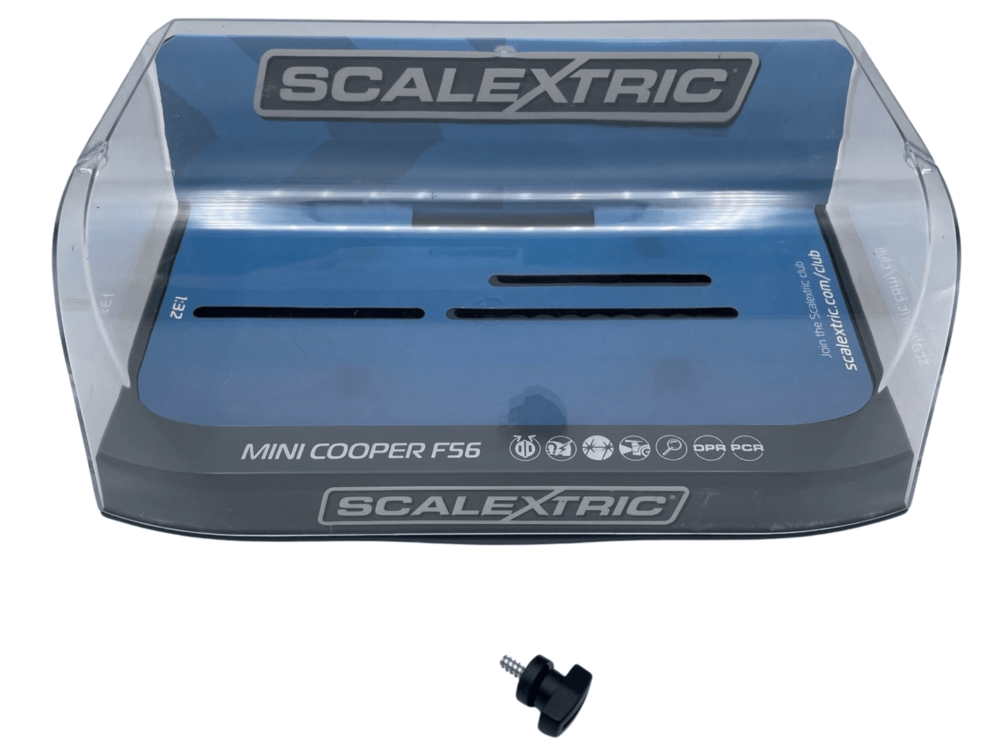 Scalextric | Display Case w/ Grey Base | Assorted Base Plate