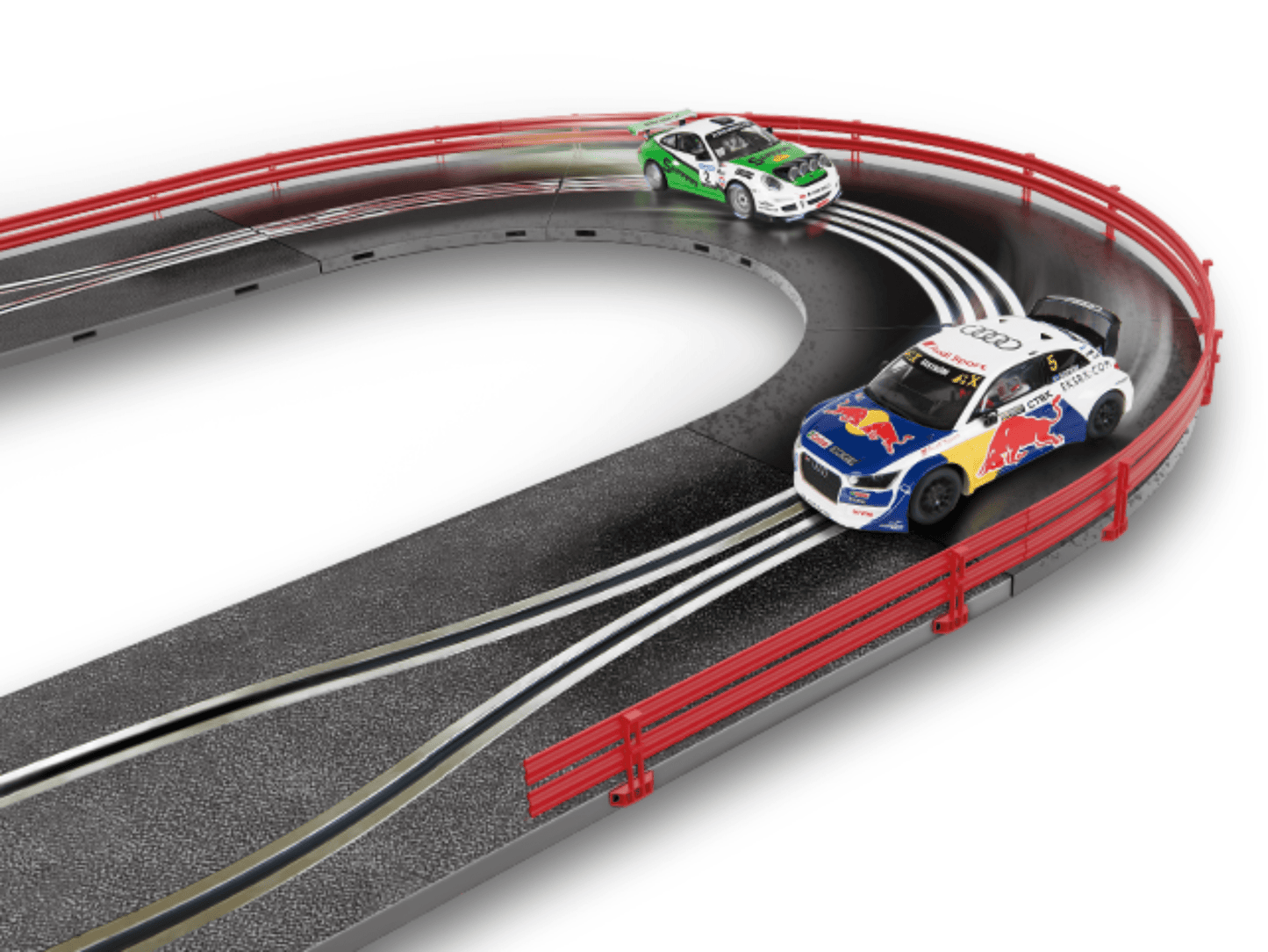 SCX 1:32 | Chicane Section - Sliding R1 Hairpin Curve | Includes Guard Rails | U10398