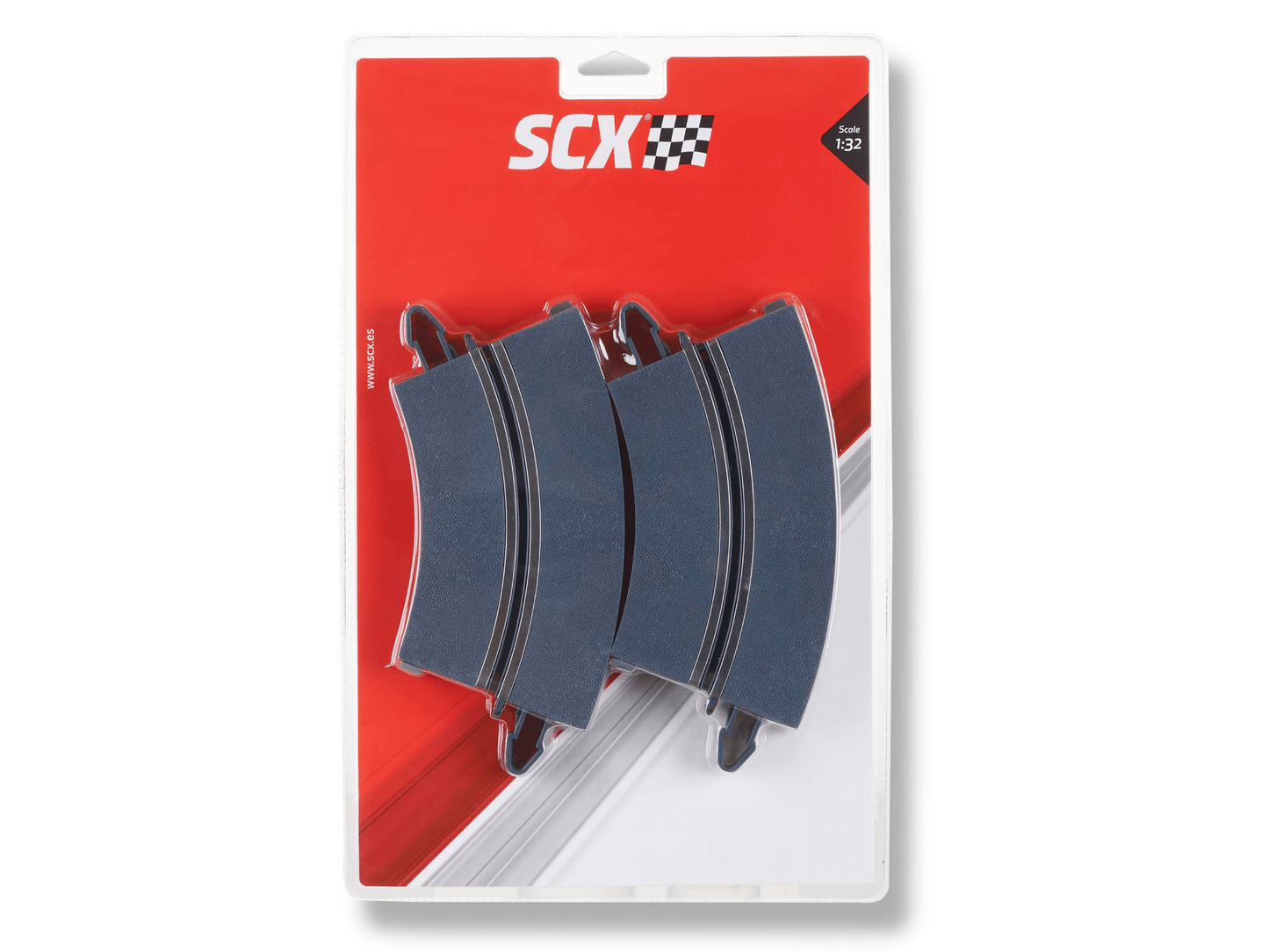 SCX 1:32 | Single Lane Curved Track - R1 / 45° | x4 Pack | U10400