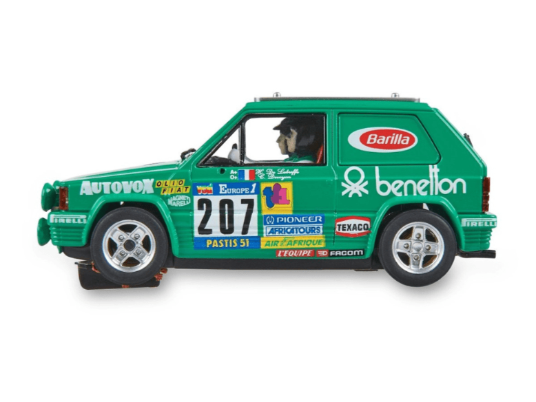 SCX Advance | Fiat Panda 4x4 | #207 Benetton - Paris - Dakar Rally 1984 | Digital | PRE - ORDER - E10498