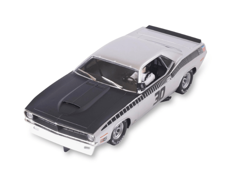 SCX Advance | Plymouth AAR 'Cuda | #30 Silver - Trans - Am 1970 | Digital | PRE - ORDER - E10432