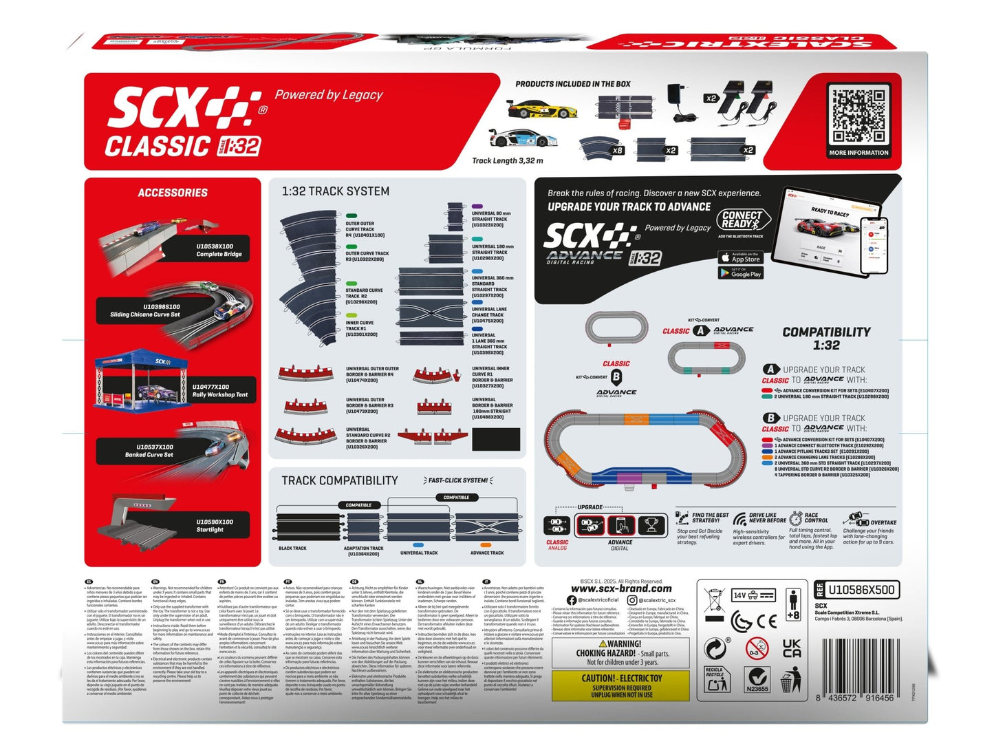 SCX Classic | Sprint Track | Slot Car Racing Set | U10586