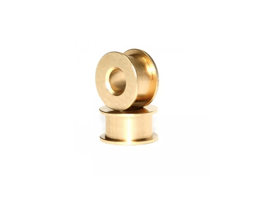 Sloting Plus | Double Flange Bushings - Evo | Brass - Self - Lubricating | 3/32” Axle | x2 Pack | SP051002