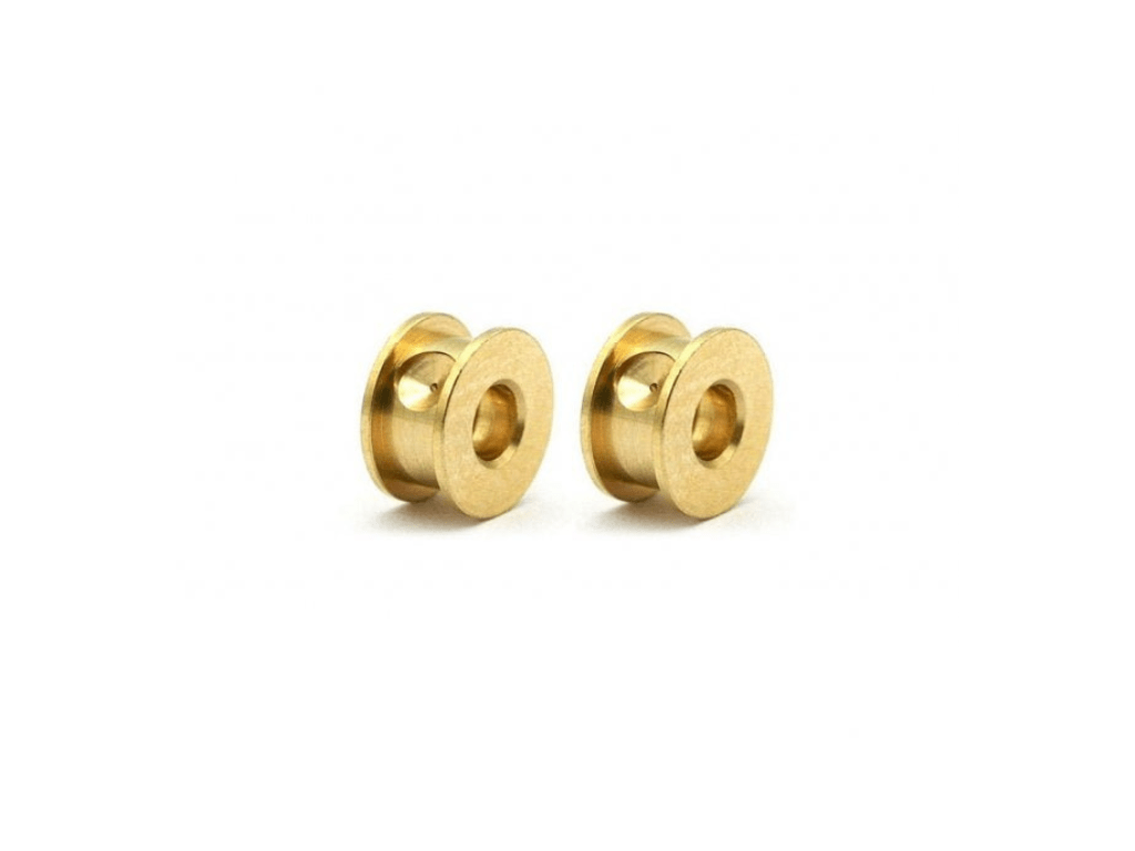 Sloting Plus | Double Flange Bushings - Hyper | Brass - Self - Lubricating | 3/32” Axle | x2 Pack | SP051001