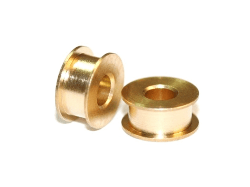 Sloting Plus | Double Flange Bushings - Standard | Brass | 3/32” Axle | x4 Pack | SP051003