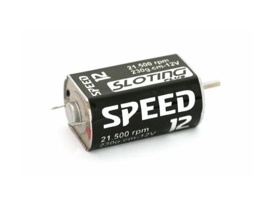 Sloting Plus | Speed 12 Black Point Motor - 21,500 RPM - 230g/cm | Long Can FK - 180 | SP090012