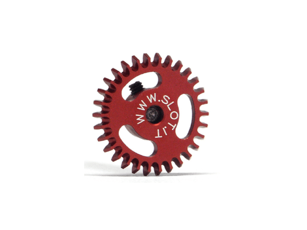 Slot.it | Ergal Anglewinder Gear | 16mm Diameter | 30 Tooth | 3/32" / 2.38mm Axles | GA1630E