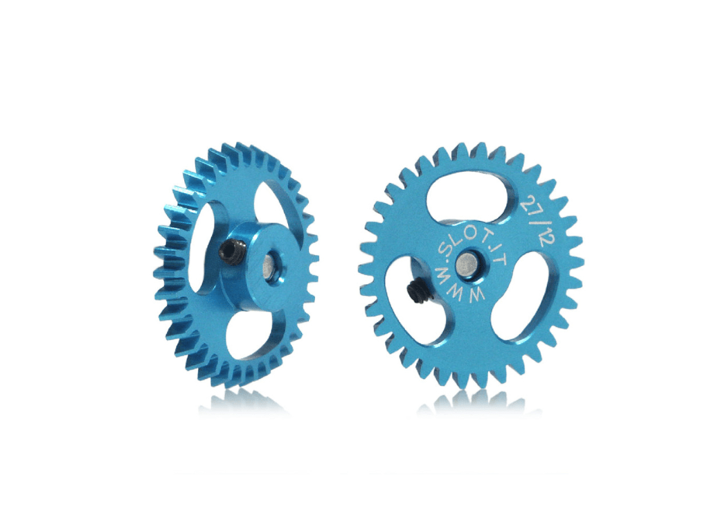Slot.it | Ergal Anglewinder Gear | 18mm Diameter | 34 Tooth | 3/32" / 2.38mm Axles | GA1834E