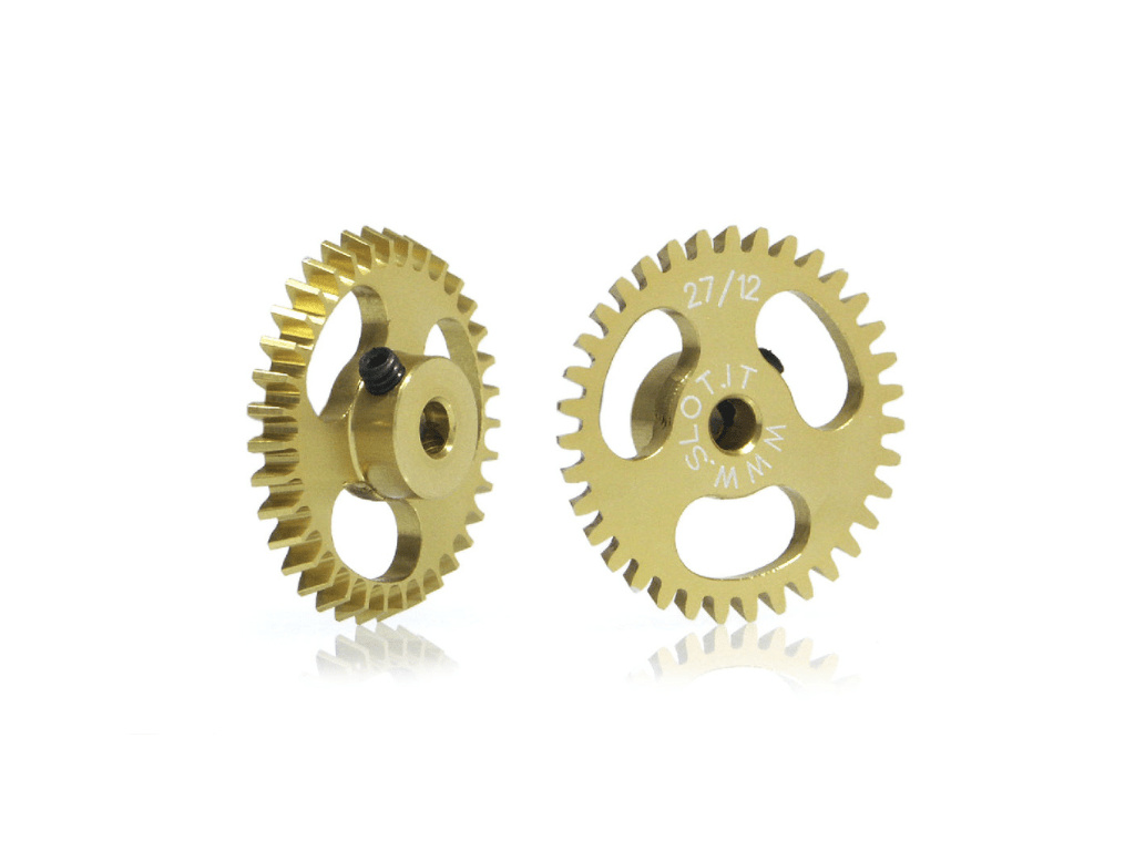 Slot.it | Ergal Anglewinder Gear | 18mm Diameter | 35 Tooth | 3/32" / 2.38mm Axles | GA1835E