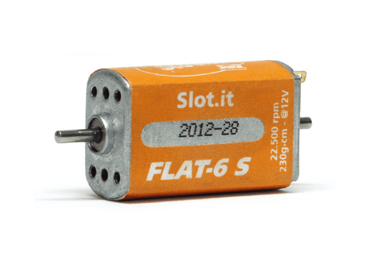 Slot.it | Flat - 6 S Motor - 22,500 RPM - 230g/cm | Slim Long Can | MN13CH