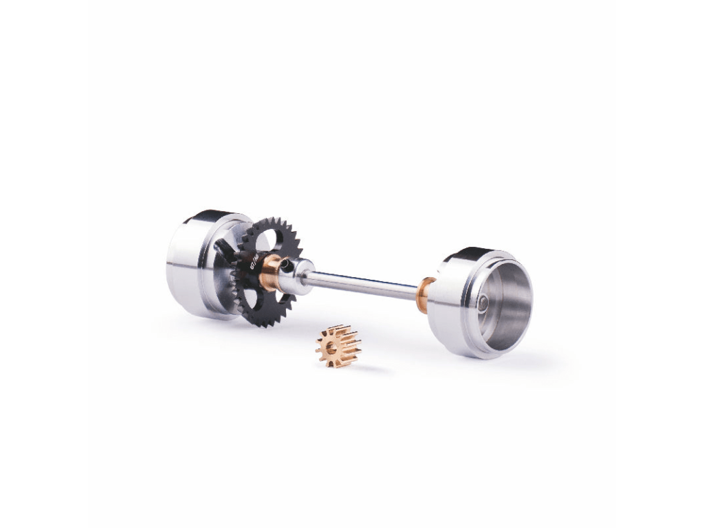 Slot.it | Rear Axle Assembly w/ Wheels | Starter Kit for Ninco Anglewinder Cars | 18mm Diameter | 32 Tooth | KK09D