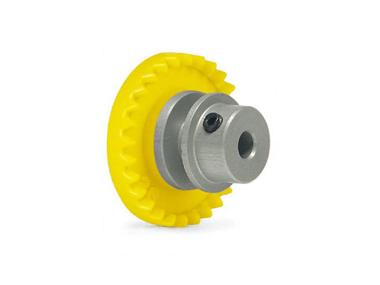 Slot.it | Step 2 Inline Crown Gear - Aluminum | 28 Tooth | 3/32" / 2.38mm Axles | GI28 - AL