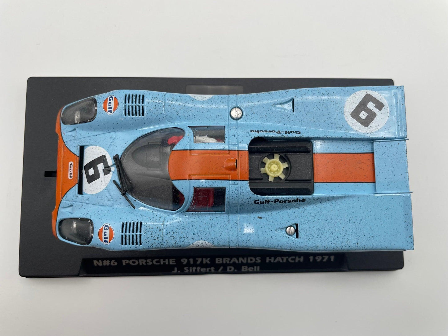 Slotwings - Porsche 917K - #6 Gulf - Brands Hatch 1971 - Race Dirty Effect - W005 - 05A - Amanda’s Hobbies