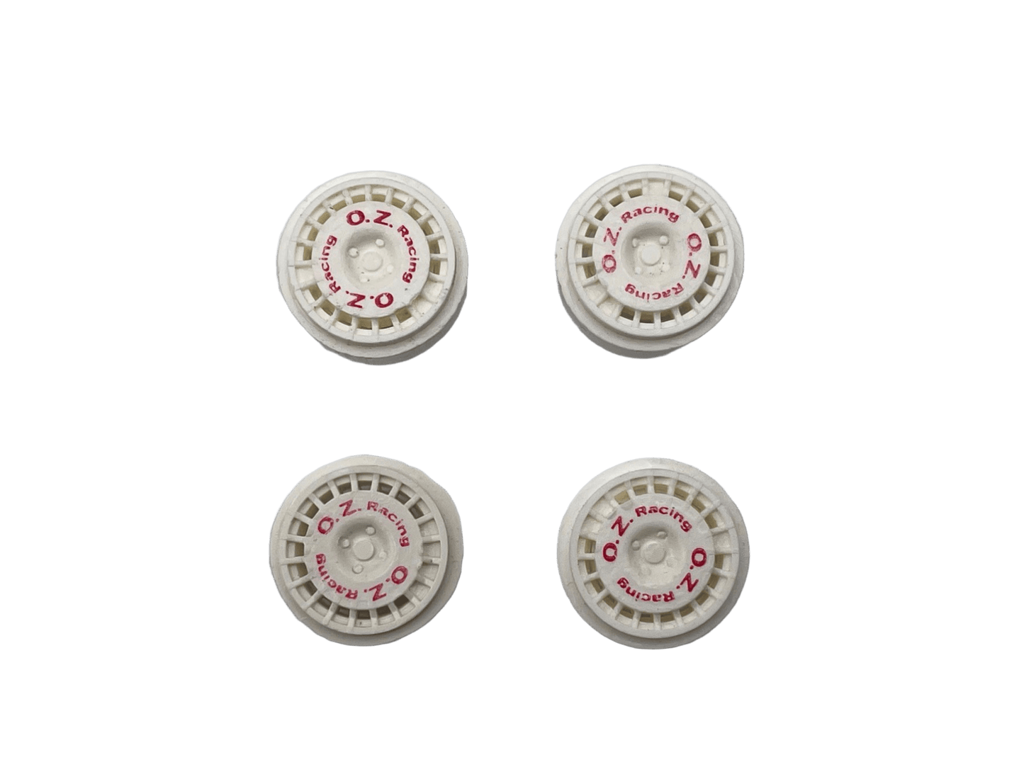Teamslot | Plastic Wheels x4 Pack | OZ Racing - Rally White | 17x8mm | L17006