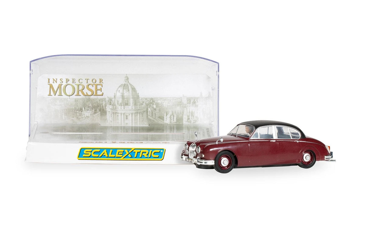 Scalextric | Jaguar Mark II 2.4L (1960) | Regency Red | Inspector Morse (1987-2000) | C4502 | 1/32 Scale Slot Car