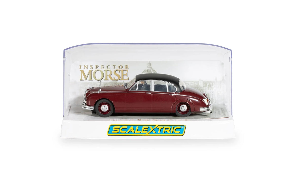 Scalextric | Jaguar Mark II 2.4L (1960) | Regency Red | Inspector Morse (1987-2000) | C4502 | 1/32 Scale Slot Car