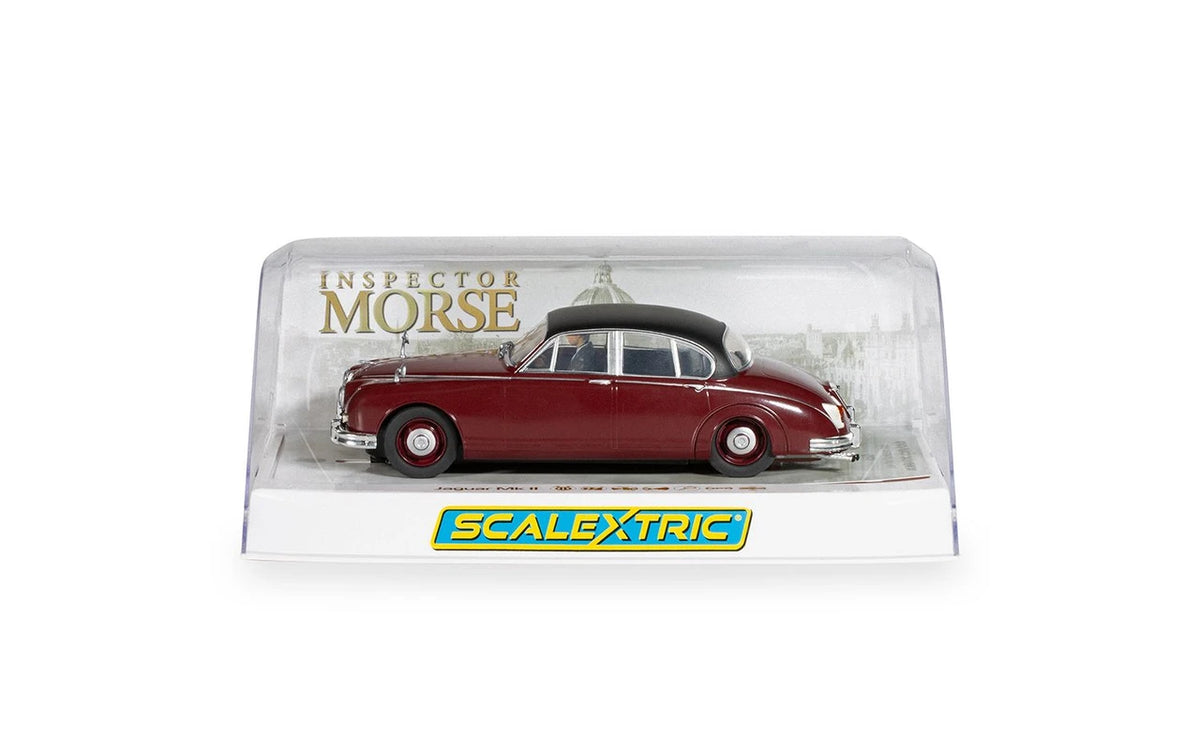 Scalextric | Jaguar Mark II 2.4L (1960) | Regency Red | Inspector Morse (1987-2000) | C4502 | 1/32 Scale Slot Car