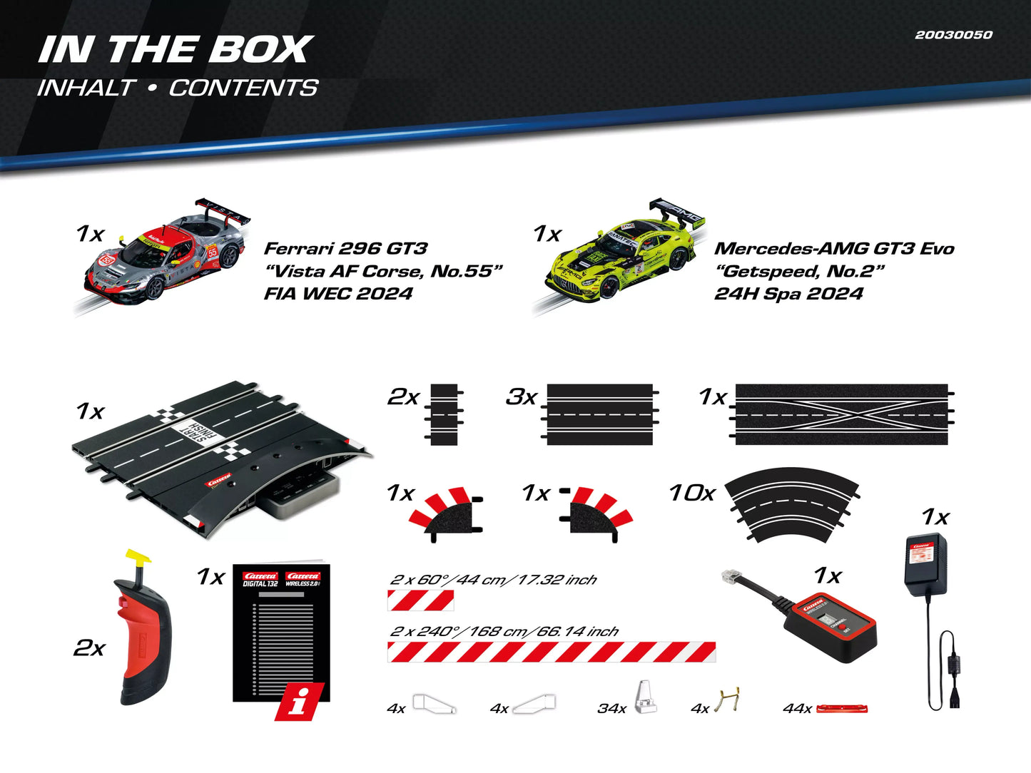 Carrera Digital 132 | Grid Master | Ferrari vs. Mercedes AMG | 30050 | 1/32 Slot Car Racing Set