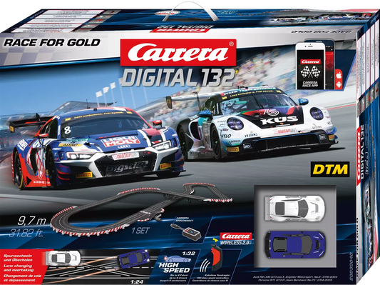 Carrera Digital 132 | Race for Gold | DTM | 30040 | 1/32 Slot Car Racing Set