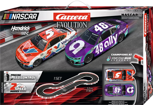 Carrera Evolution | NASCAR | Champions at Homestead | 25250 | 1/32 Slot Car Racing Set