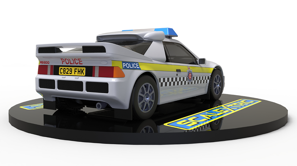 Scalextric | Ford RS200 | Essex Police (UK) | C4341 | 1/32 Scale Slot Car