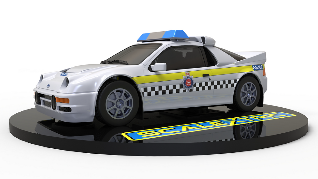 Scalextric | Ford RS200 | Essex Police (UK) | C4341 | 1/32 Scale Slot Car