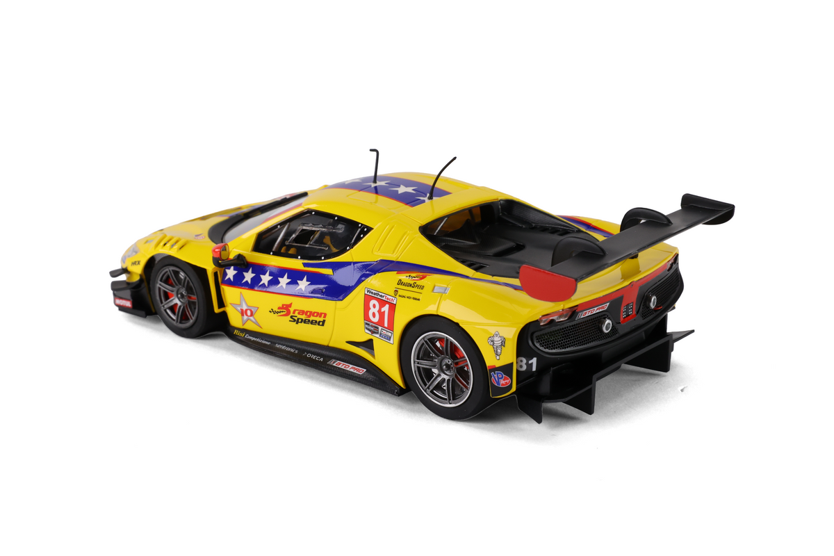 Avant Slot | Ferrari 296 GT3 | #81 DragonSpeed | 52306 | 1/32 Scale Slot Car