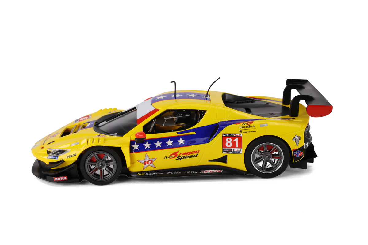 Avant Slot | Ferrari 296 GT3 | #81 DragonSpeed | 52306 | 1/32 Scale Slot Car