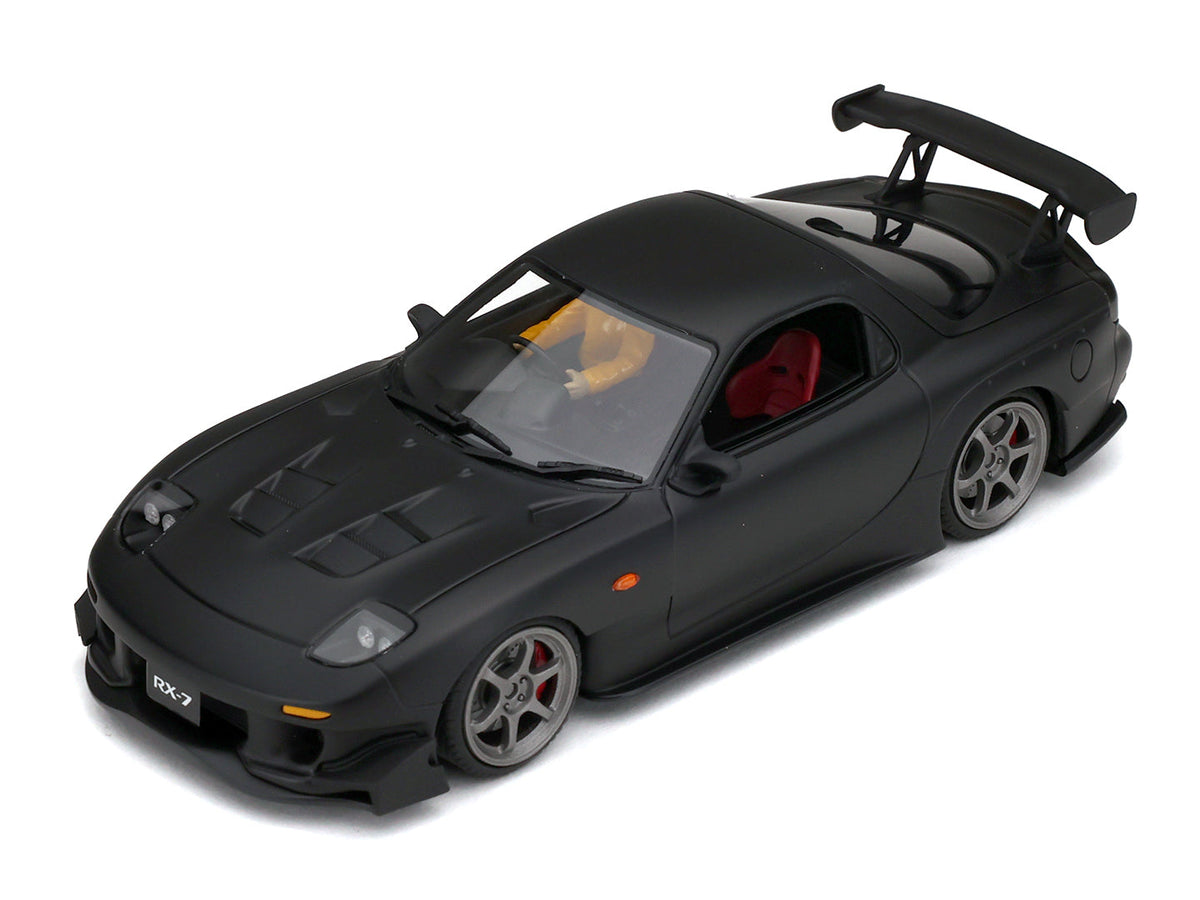 Avant Slot | Mazda RX-7 RE Amemiya (FD) | Matte Black | Ranz Collection | JDM01c | 1/32 Scale Slot Car