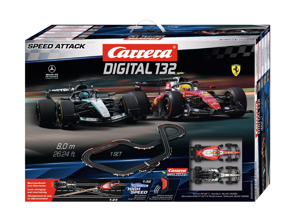 Carrera Digital 132 | Speed Attack | Formula 1 | 30051 | 1/32 Slot Car Racing Set