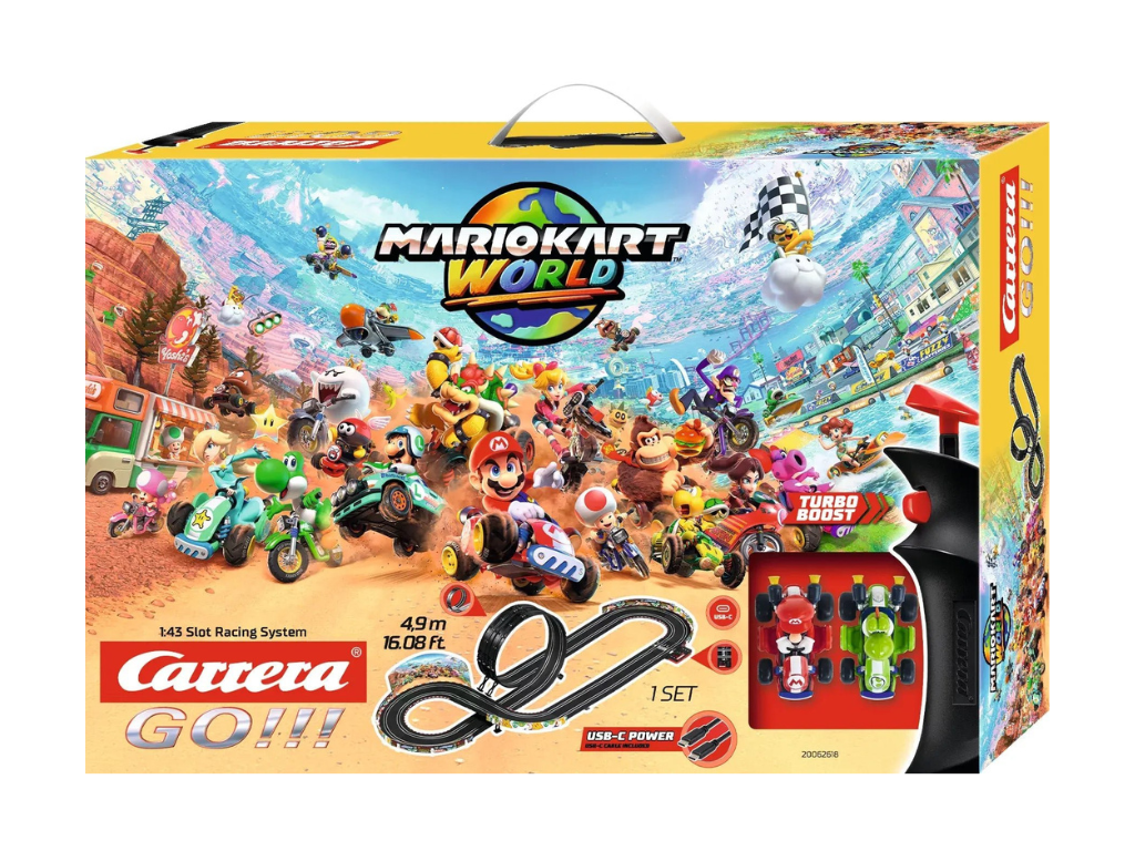 Carrera GO!!! | Mario Kart World | 62618 | 1/43 Slot Car Racing Set