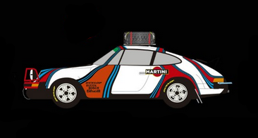 Fly | Porsche 911 SC 'Safari' | Martini Racing Support Car | Limited Edition | Dirt Effect | A2101AR | 1/32 Slot Car