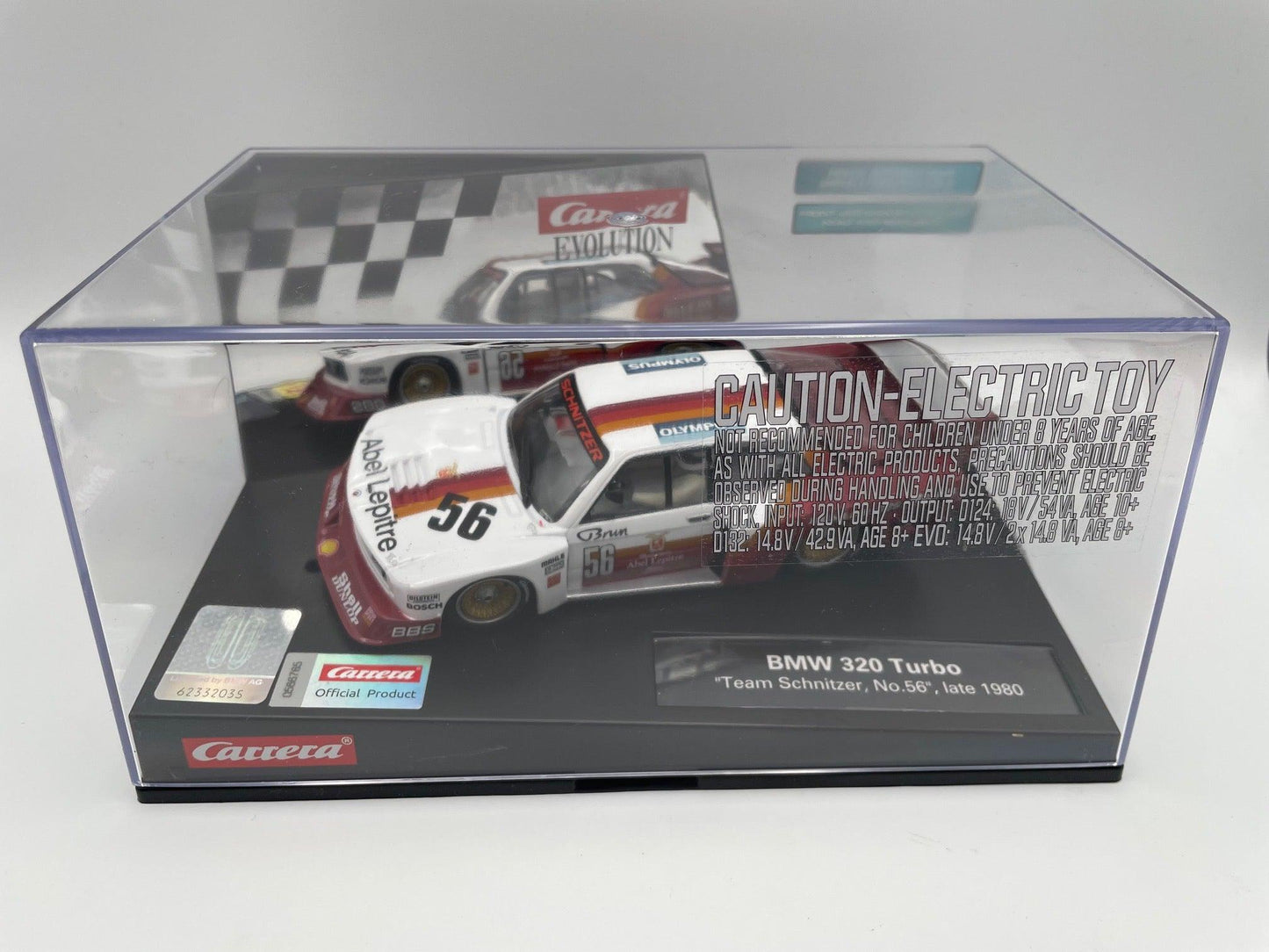 Carrera Evolution - BMW 320 Turbo - #56 Olympus - DRM 1980 - 1/32 Slot Car - 31039* - Amanda’s Hobbies