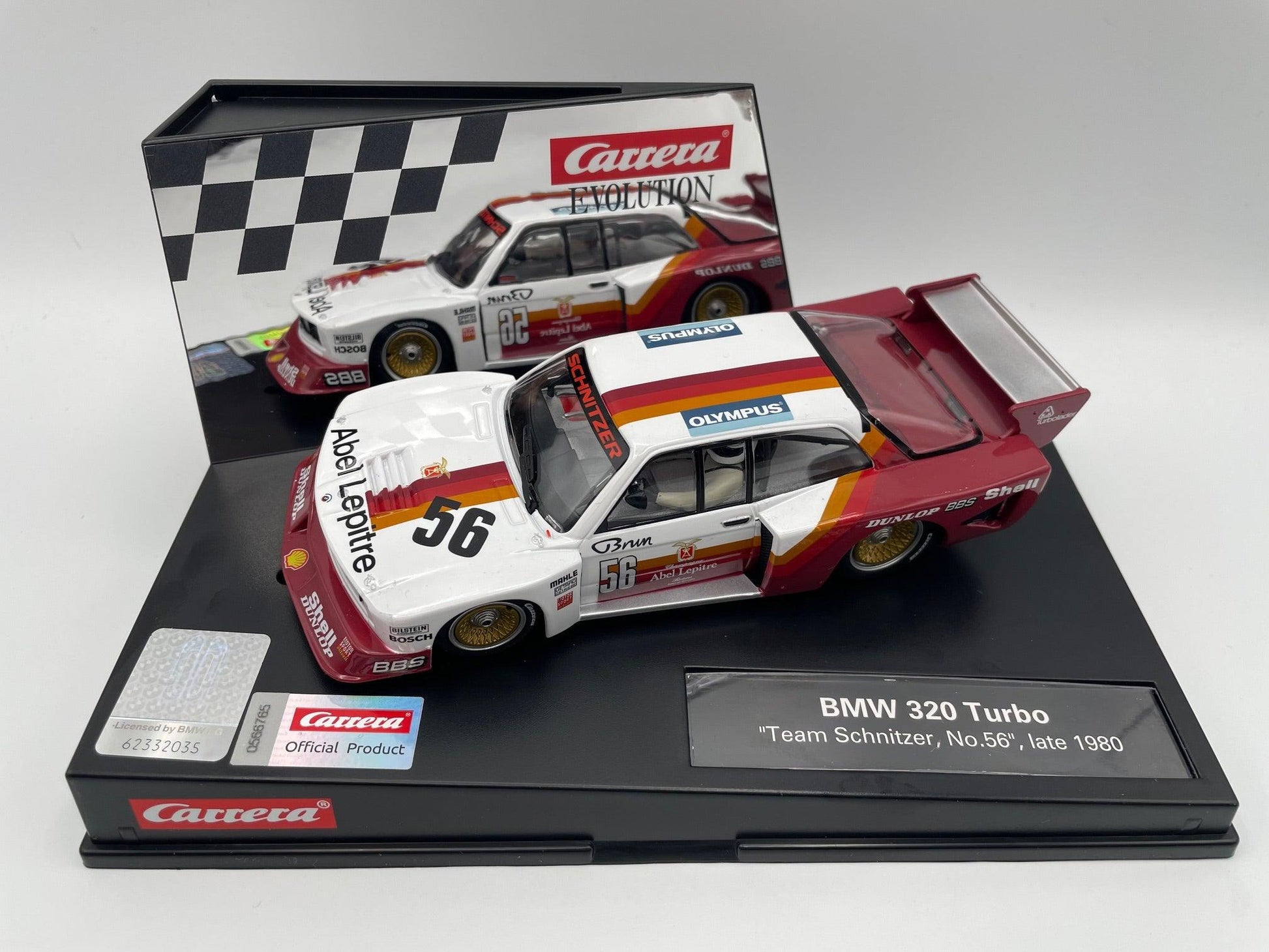 Carrera Evolution - BMW 320 Turbo - #56 Olympus - DRM 1980 - 1/32 Slot Car - 31039* - Amanda’s Hobbies