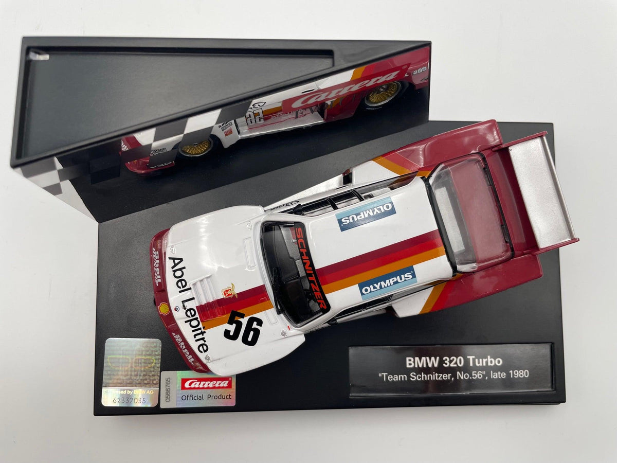 Carrera: La BMW 320 Turbo Flachbau #56 Team Schnitzer DRM 1980 - slot Carrera: La BMW 320 Turbo Flachbau #56 Team Schnitzer DRM 1980 - slot
