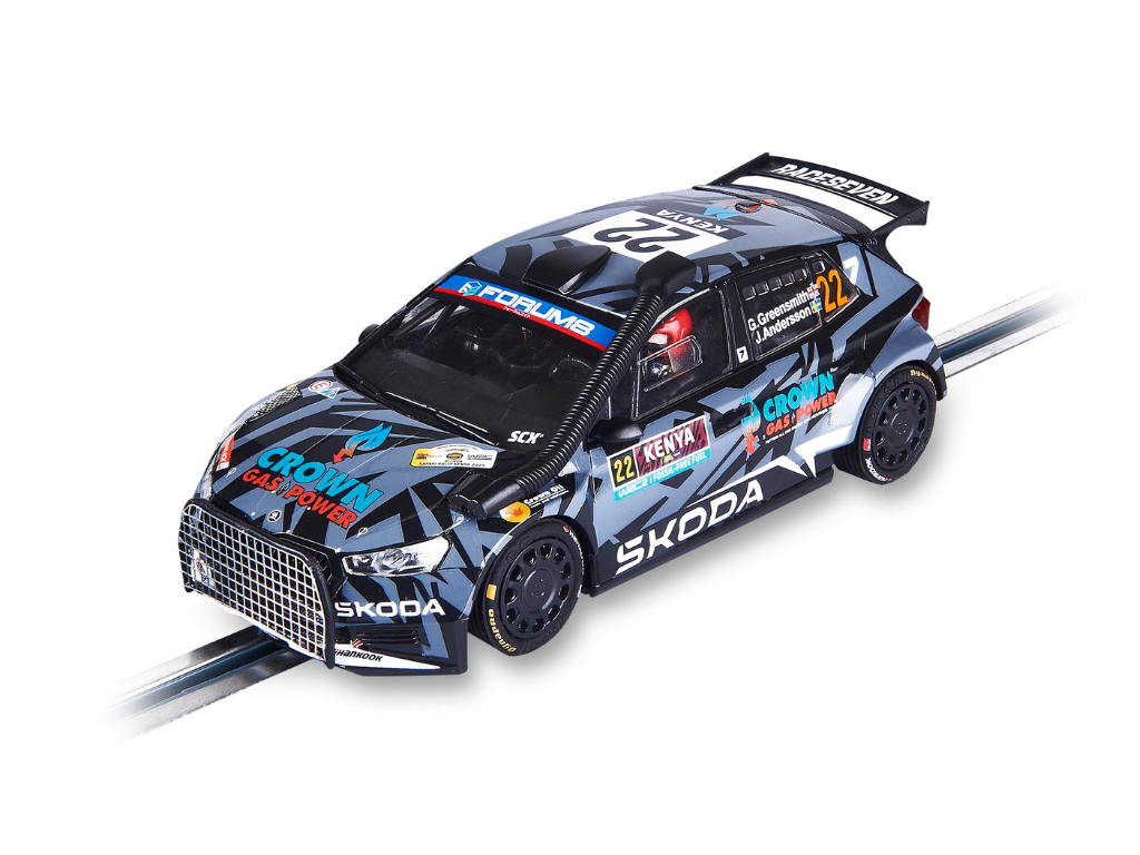 SCX Classic | Škoda Fabia RS Rally2 | #22 Crown Gas Power | U10620 | 1/32 Slot Car
