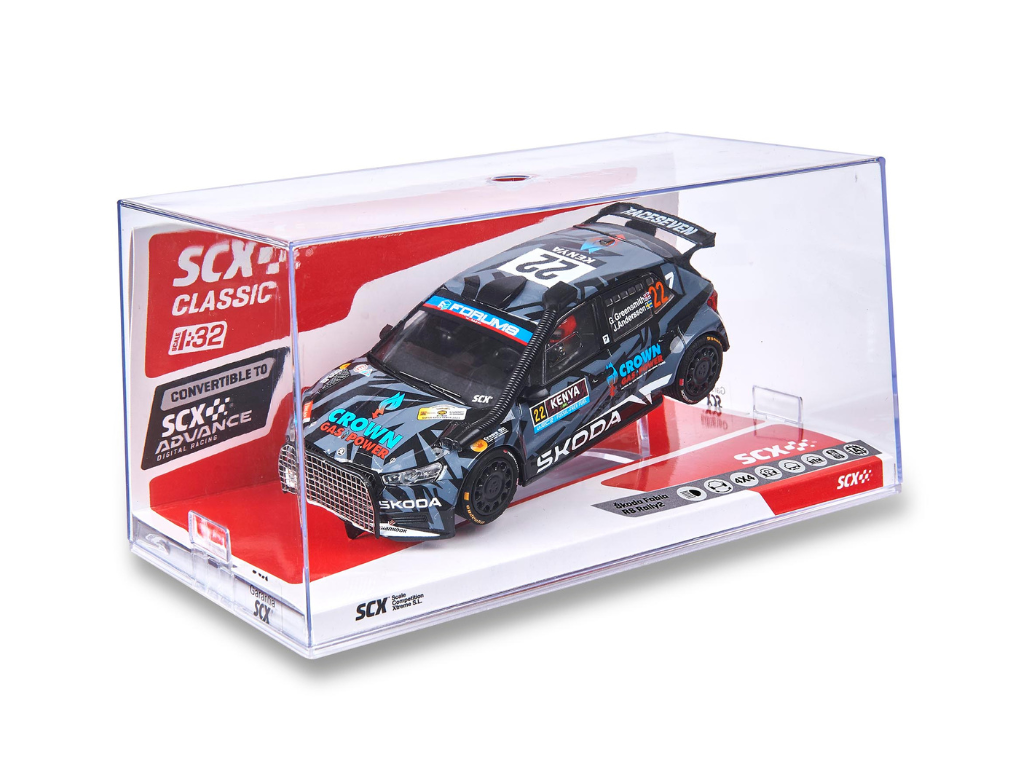 SCX Classic | Škoda Fabia RS Rally2 | #22 Crown Gas Power | U10620 | 1/32 Slot Car