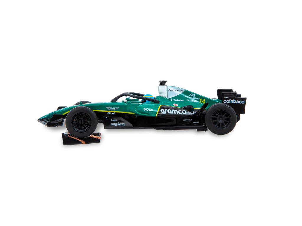 SCX Compact | Aston Martin AMR25 | #14 Fernando Alonso | C10632 | 1/43 Slot Car