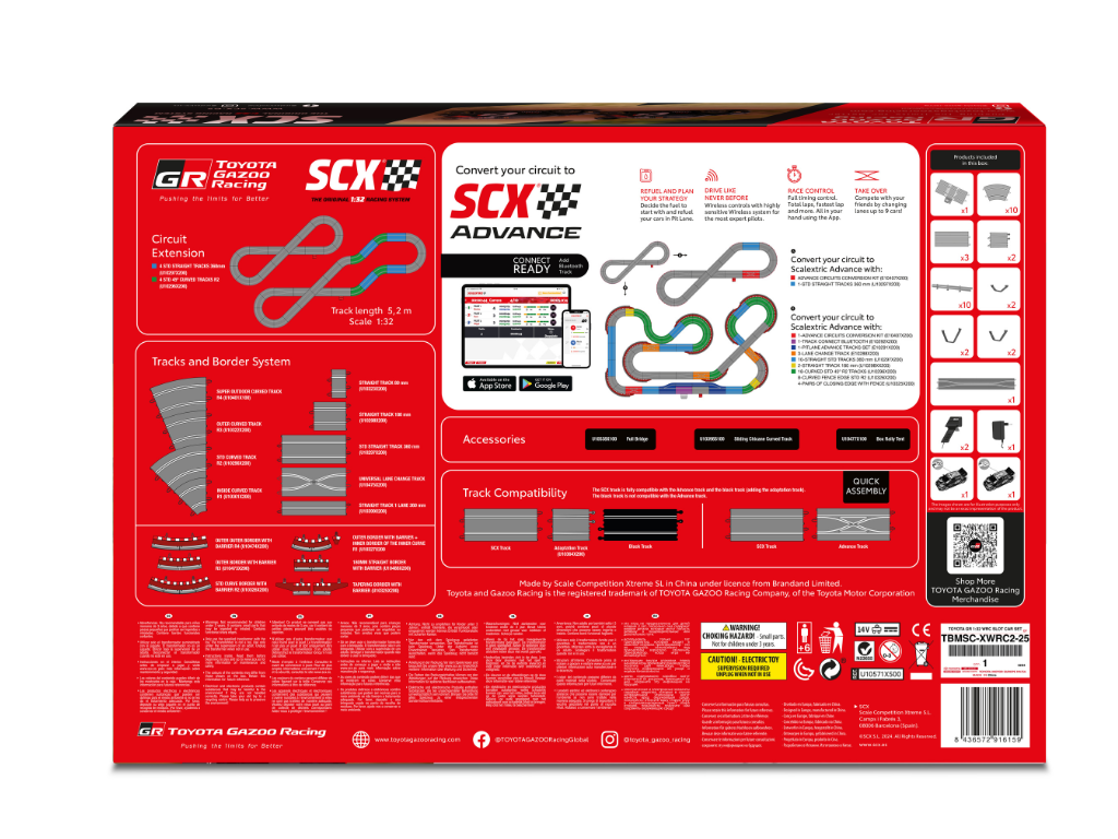 SCX Classic | Toyota Gazoo Racing | U10571 | 1/32 Slot Car Racing Set