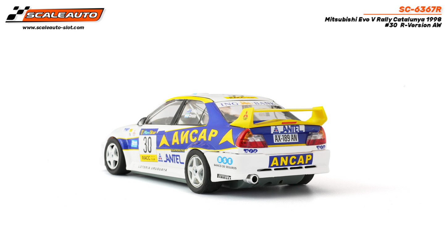 Scaleauto | Mitsubishi Lancer Evo V | #30 Ancap | Home Series | SC-6367 | 1/32 Scale Slot Car