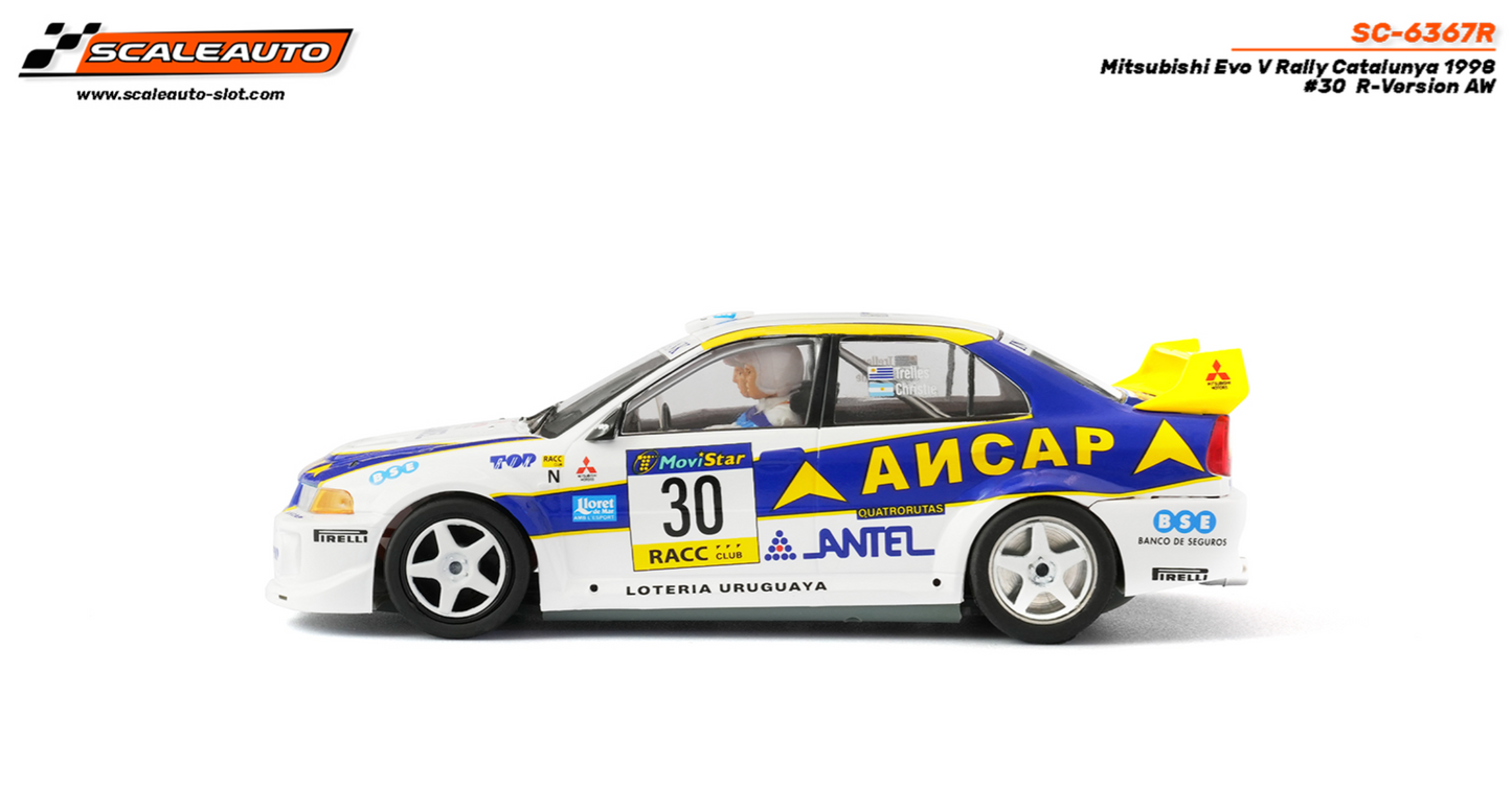 Scaleauto | Mitsubishi Lancer Evo V | #30 Ancap | Home Series | SC-6367 | 1/32 Scale Slot Car
