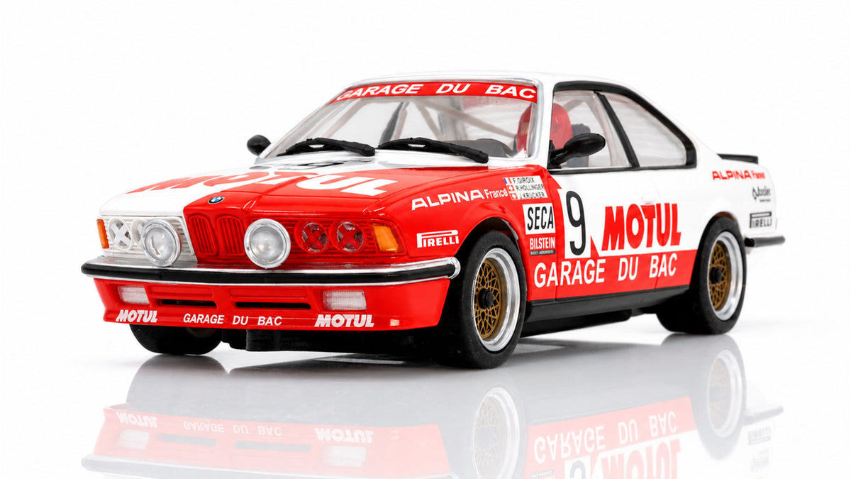 Avant Slot | BMW 635 CSi | #9 Motul Garage Du Bac | 51708 | 1/32 Scale Slot Car