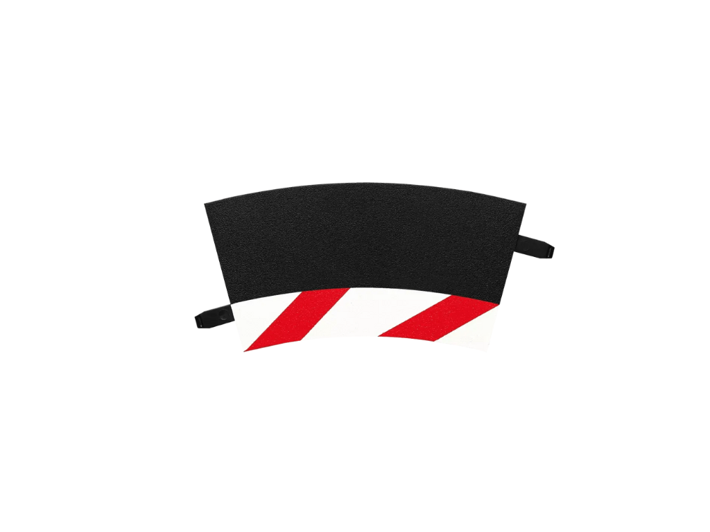 Carrera 124 & 132 | Inside Shoulder for Curve 2/30° x6 Pack | Includes End Pieces x2 | 20591