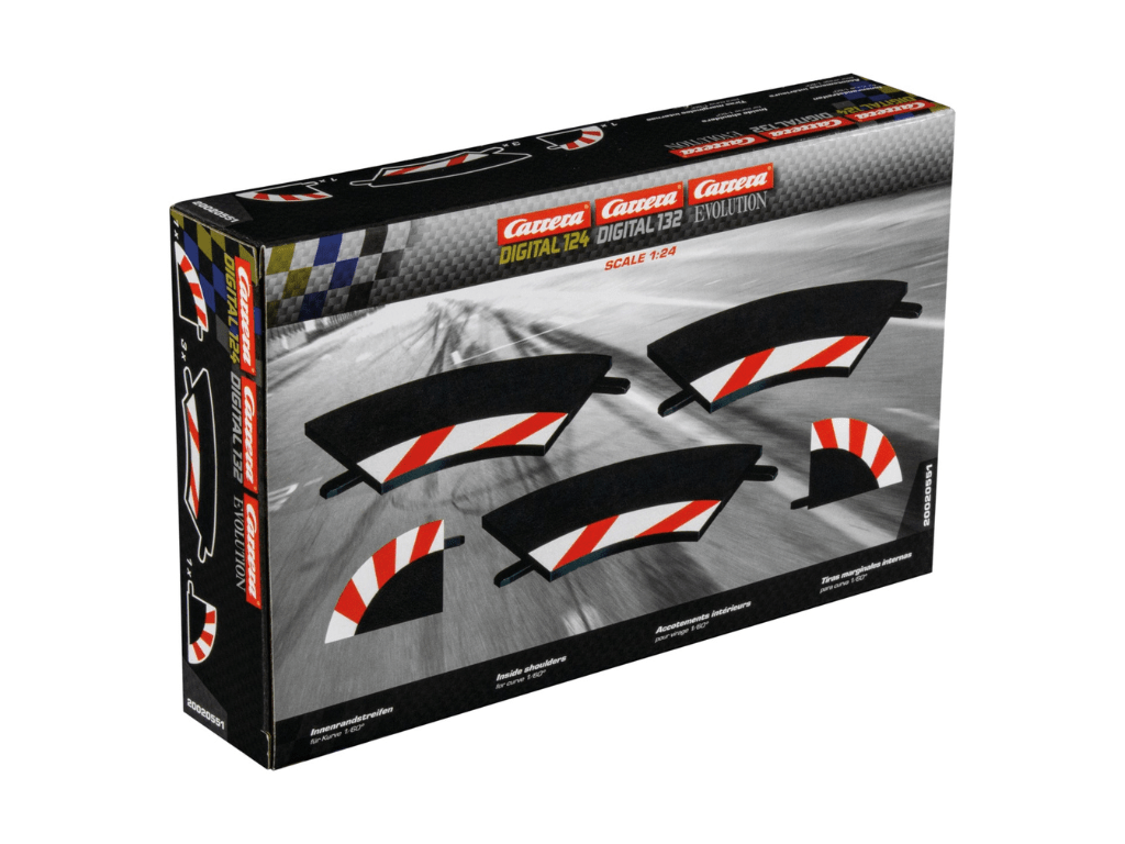 Carrera 124 & 132 | Inside Shoulder for Curved Track - R1 / 60° | x3 Pack | 20551
